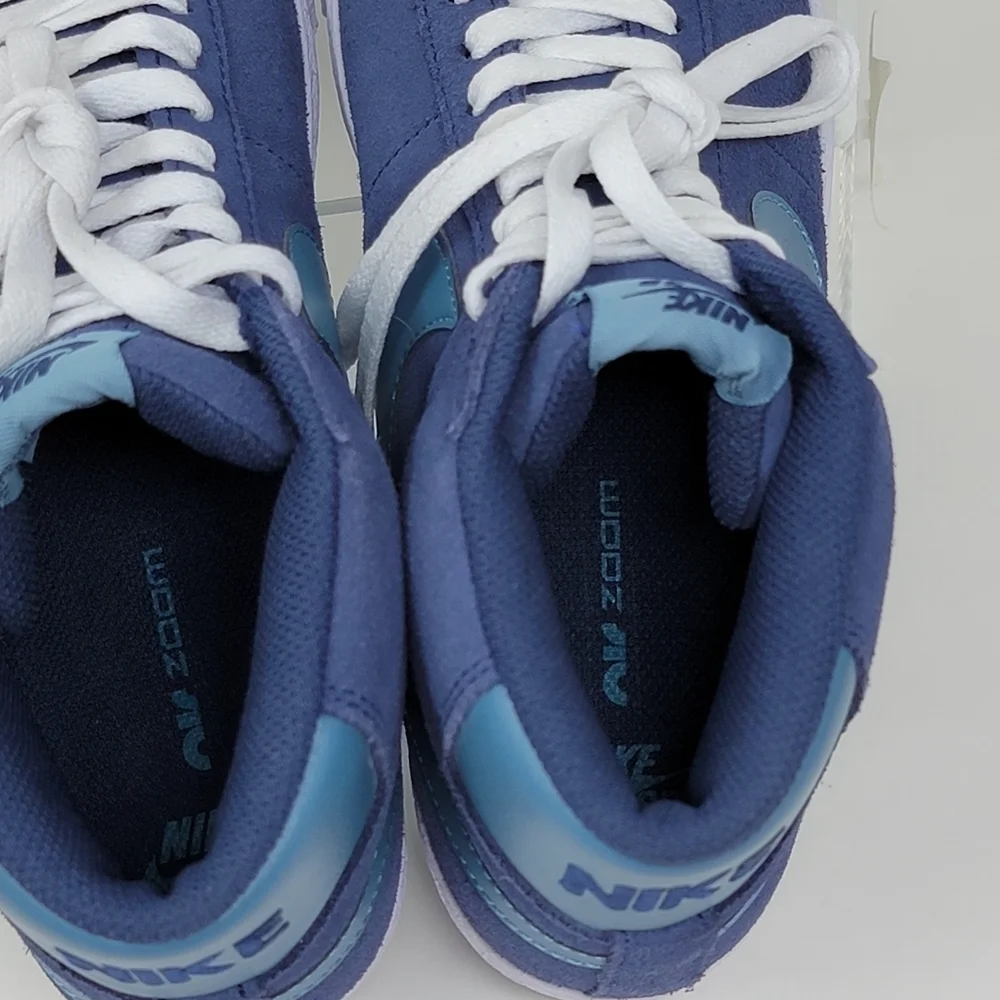 Nike Blue and Teal High-Top Sneakers - Size 14
